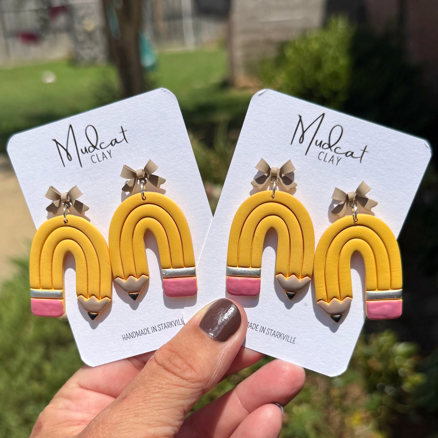 Pencil-Arch Earrings