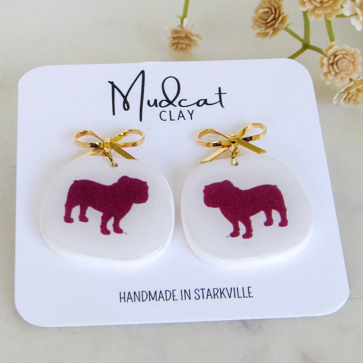 Mississippi State | Silhouette Bully Earrings