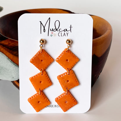 Cheez-It Earring Collection | Studs, Drops, & Dangles