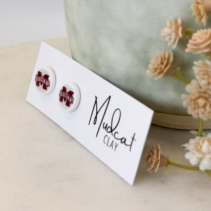 Mississippi State | Mini MSU Logo Studs