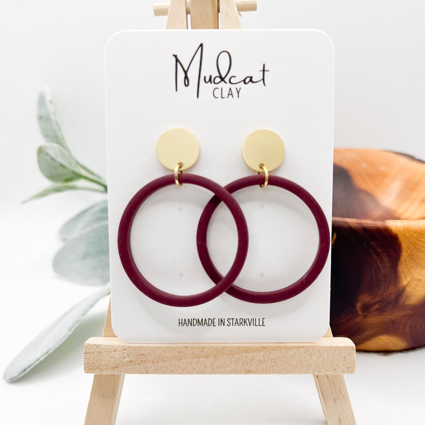 Forward-Facing Hoops | Maroon