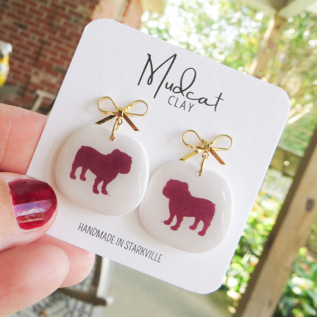 Mississippi State | Silhouette Bully Earrings