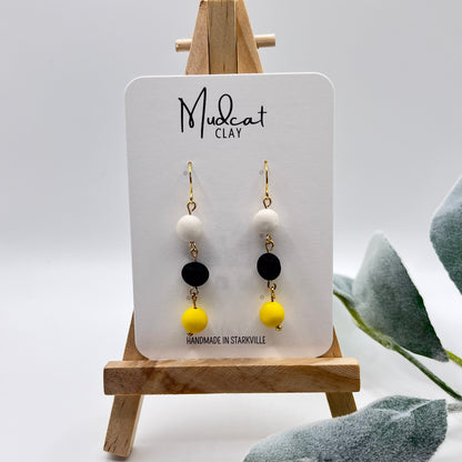 3 Beads | White, Black, & Yellow
