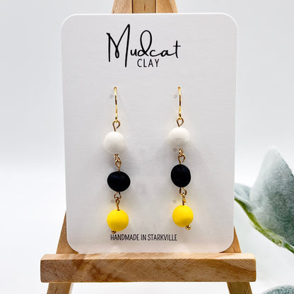 3 Beads | White, Black, & Yellow