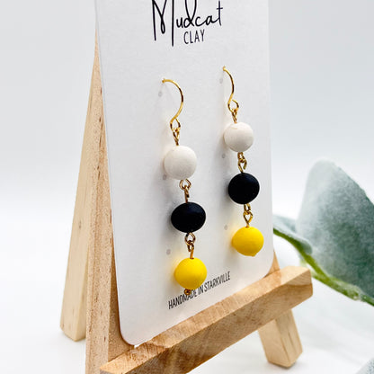 3 Beads | White, Black, & Yellow