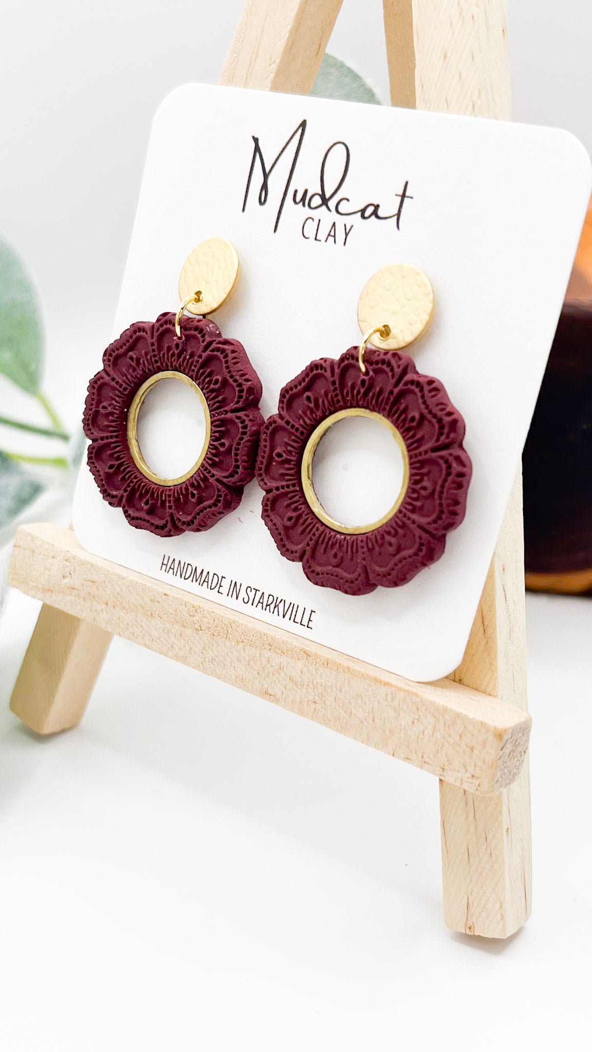 Small Hollow Mandala  | Maroon