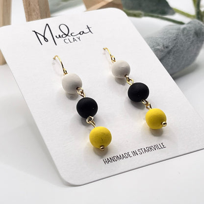 3 Beads | White, Black, & Yellow