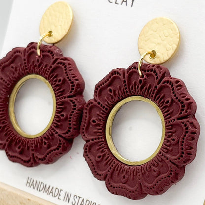 Small Hollow Mandala  | Maroon