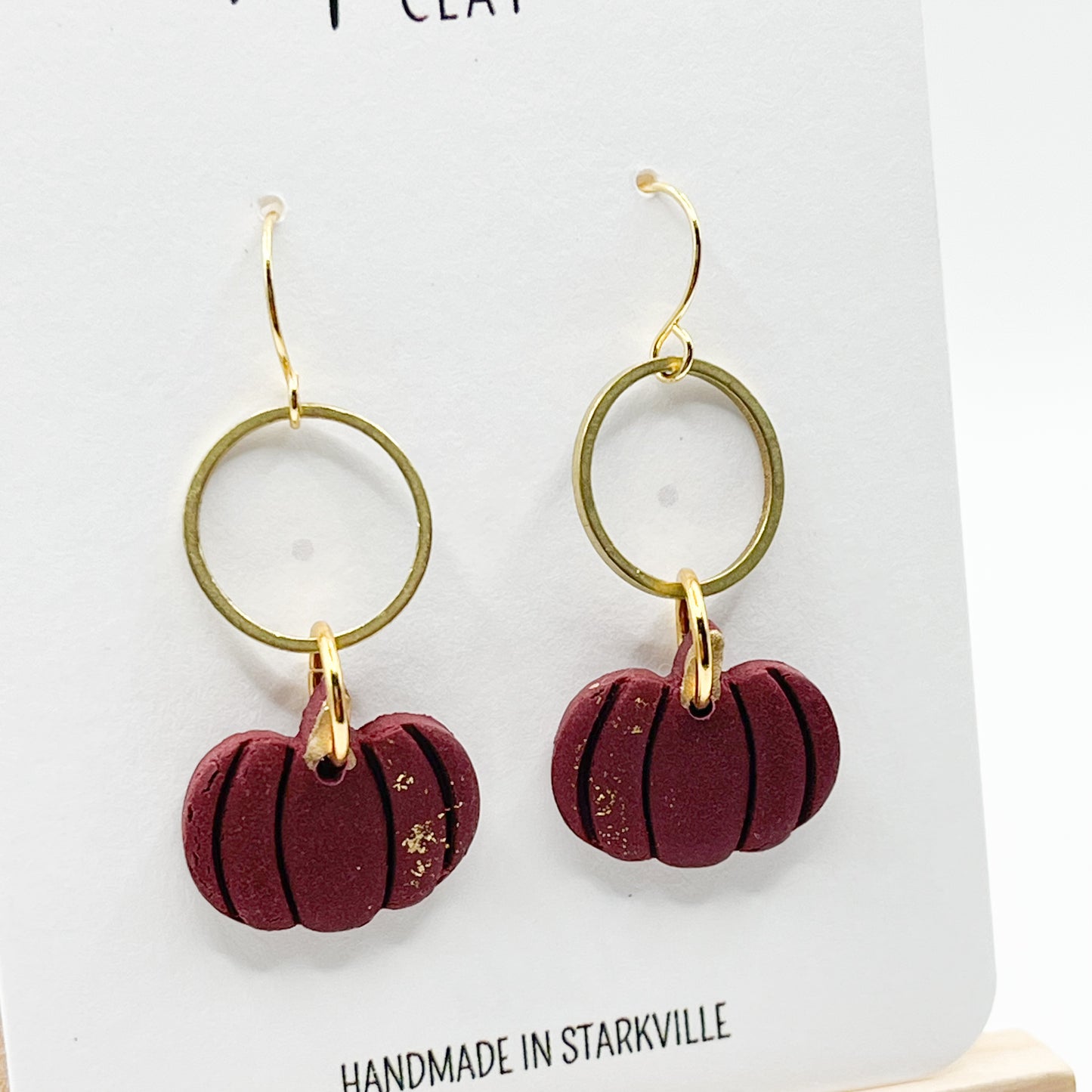 Maroon Pumpkin on Hoop