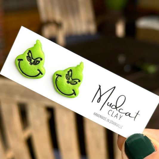 Grinch Stud Earrings