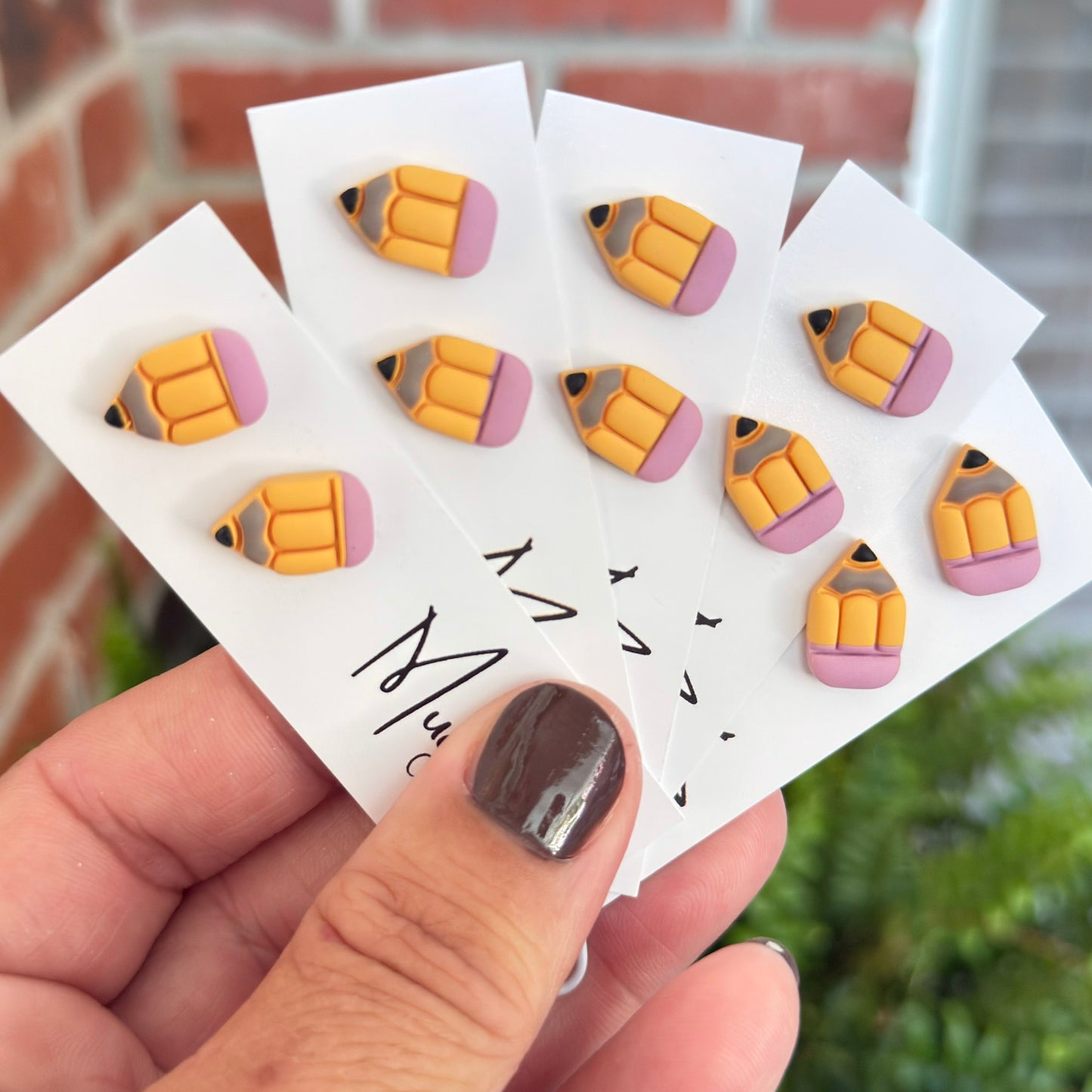 Mini Pencil Earrings