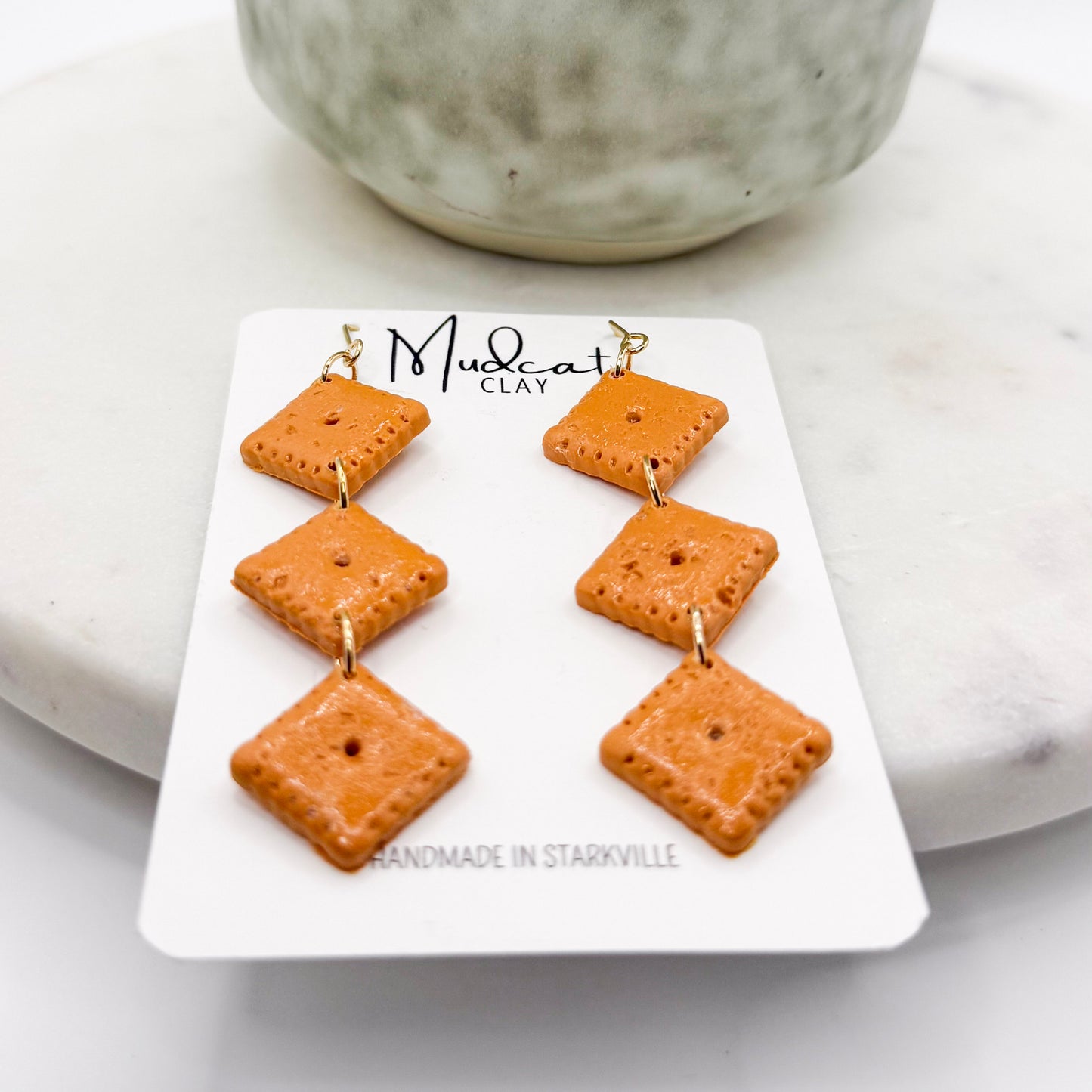 Cheez-It Earring Collection | Studs, Drops, & Dangles