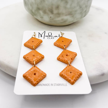 Cheez-It Earring Collection | Studs, Drops, & Dangles