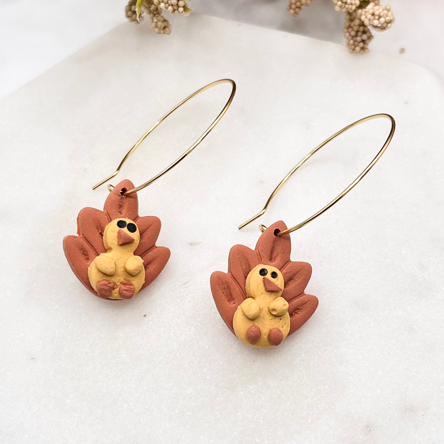 Thanksgiving Turkey | Gold Hoop