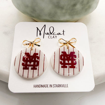 Mississippi State | M-over-S Pinstripes w/ Bows