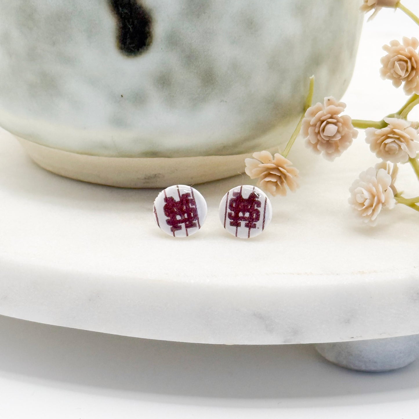 Mississippi State | M-over-S Pinstripes Studs