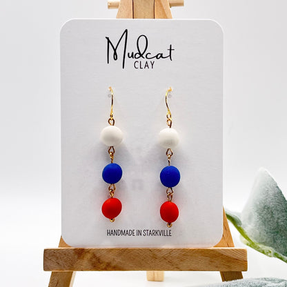 3 Beads | Blue & Orange