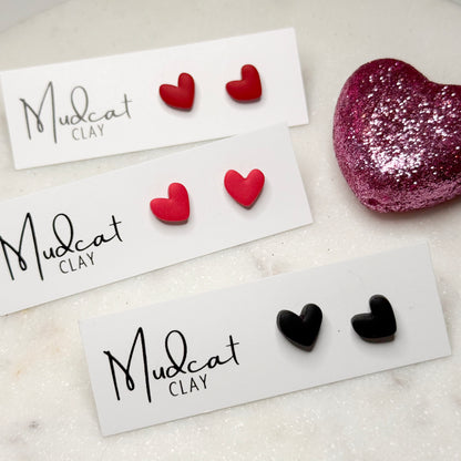 Small Heart Studs | Various Colors