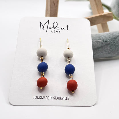 3 Beads | Blue & Orange