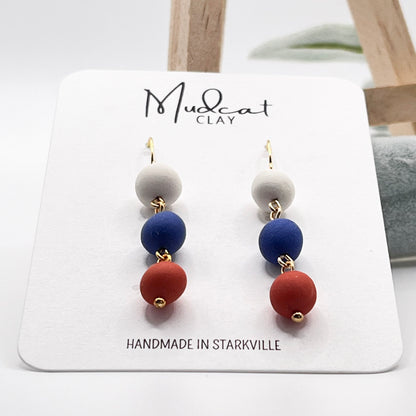3 Beads | Blue & Orange