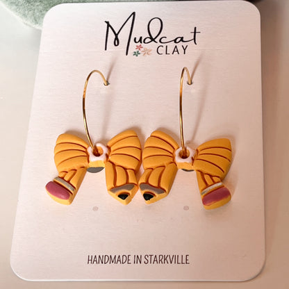 Pencil Bow Earrings