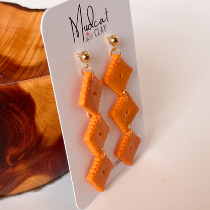 Cheez-It Earring Collection | Studs, Drops, & Dangles