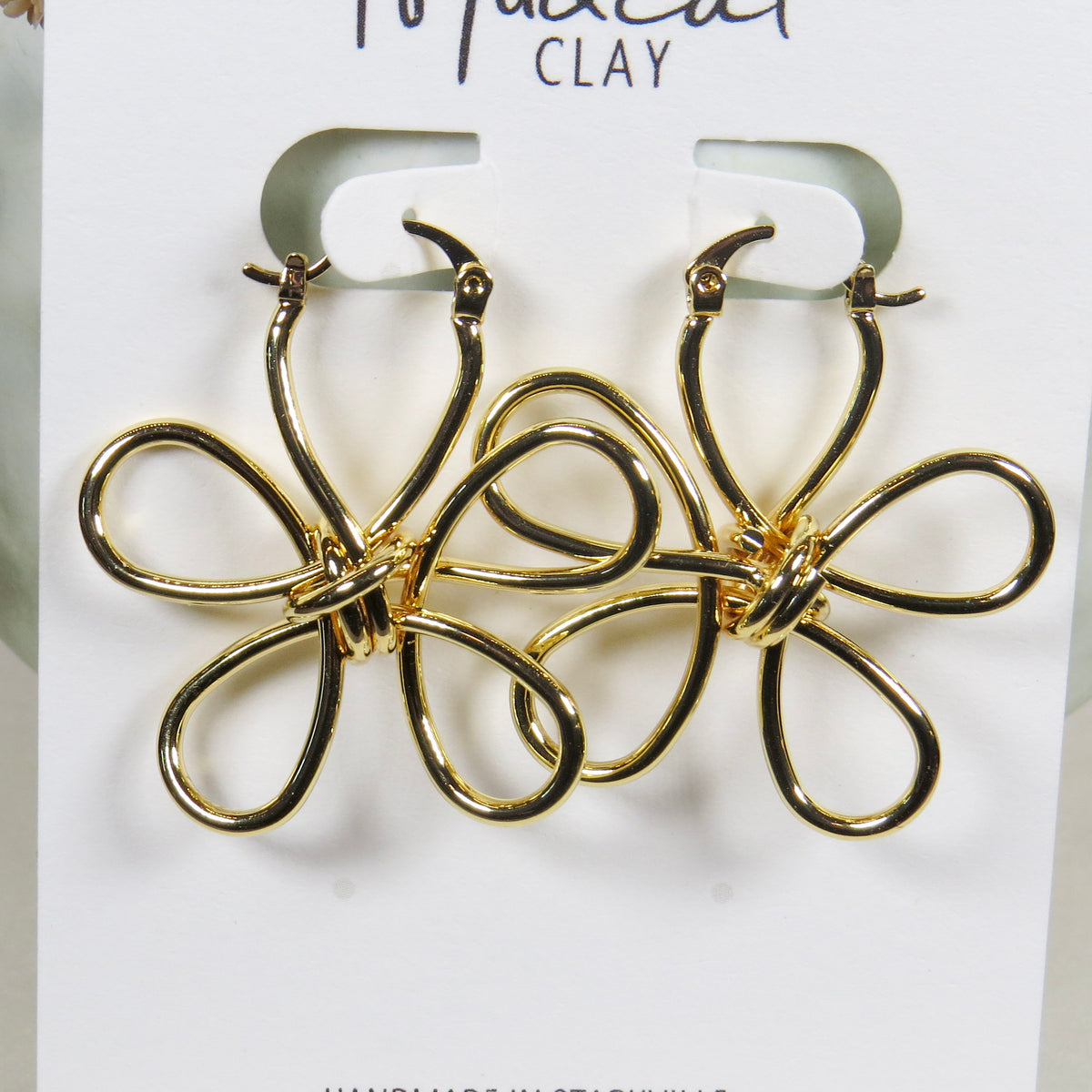 Large Gold Statement Flower Earrings
