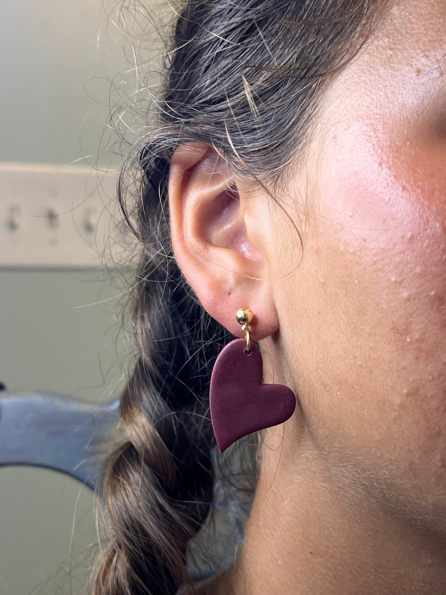 Hearts | Matte Maroon