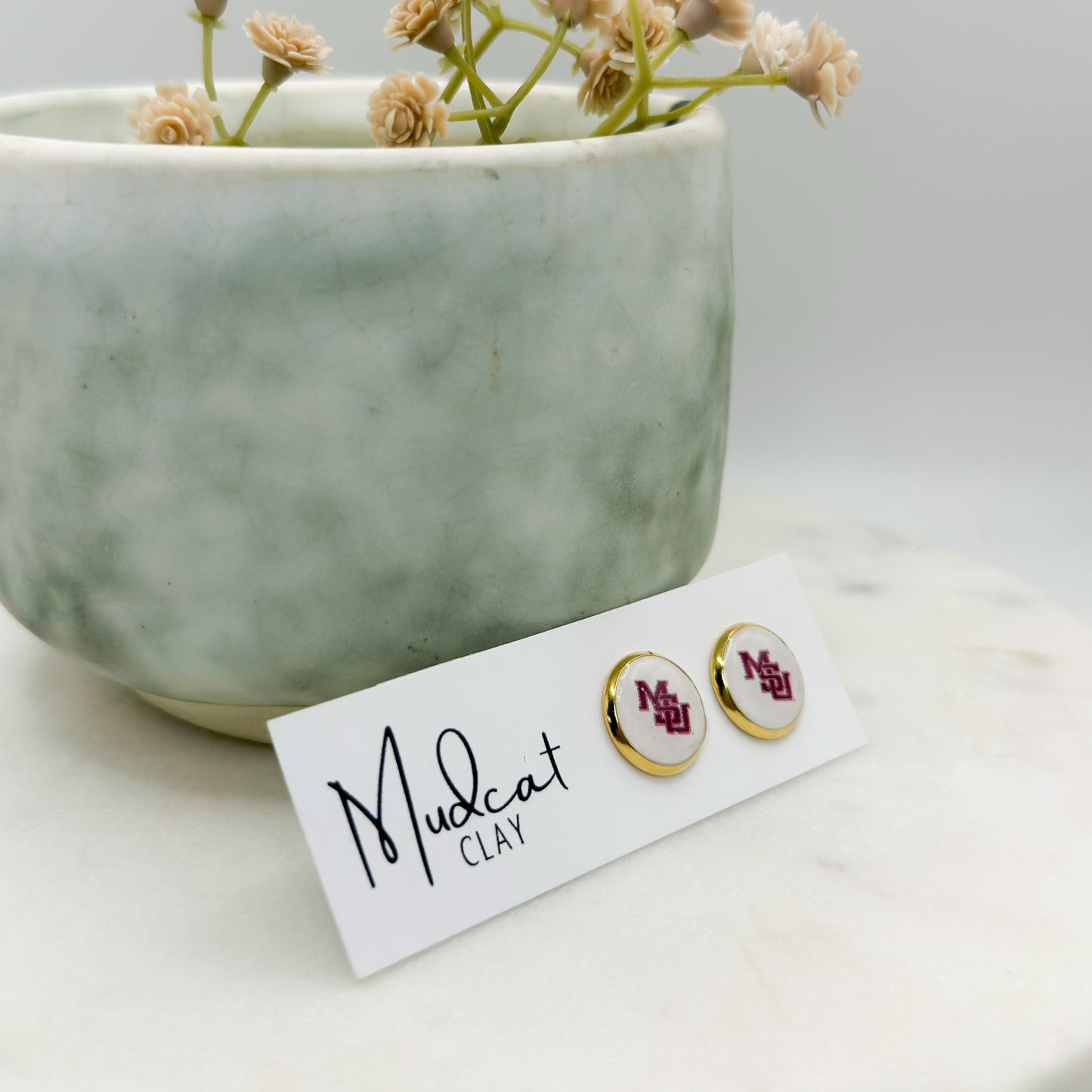 Mississippi State | Bezeled Studs (Various Designs) (WHOLESALE)