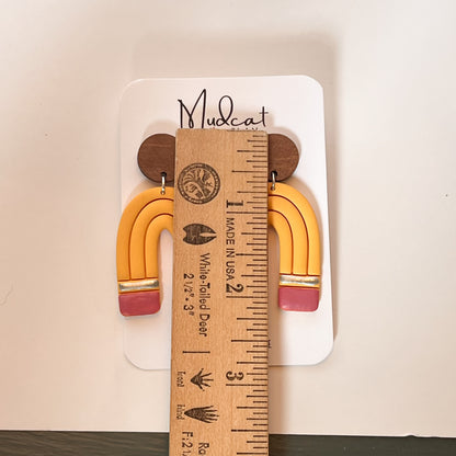 Pencil-Arch Earrings
