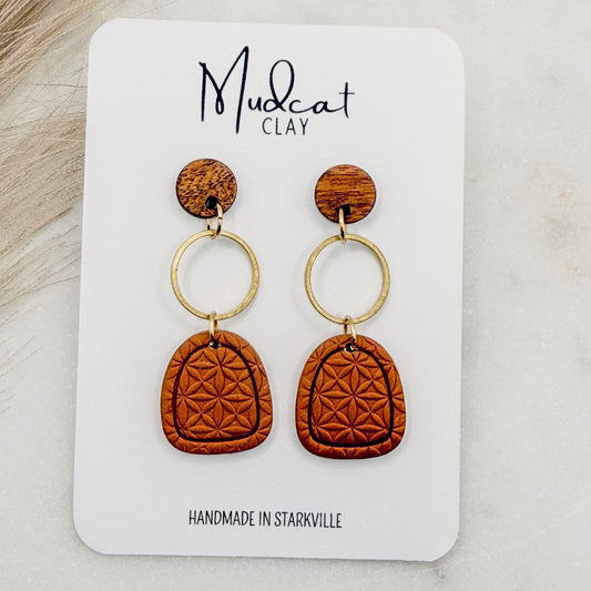 Dome with Brass Hoops | Leather Brown