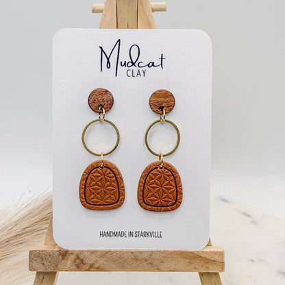 Dome with Brass Hoops | Leather Brown