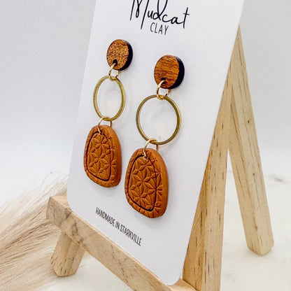Dome with Brass Hoops | Leather Brown