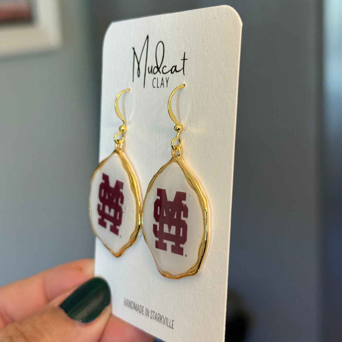 Mississippi State | Lux M-over-S Earrings