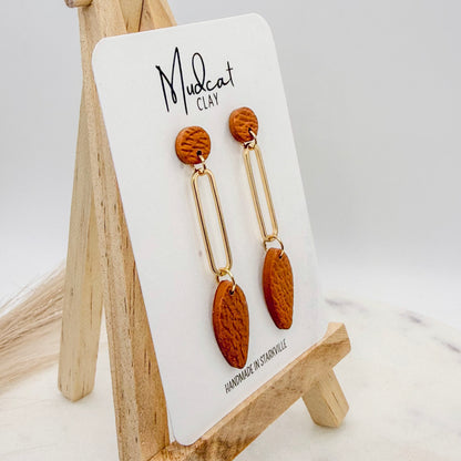 Leather on Gold Drops