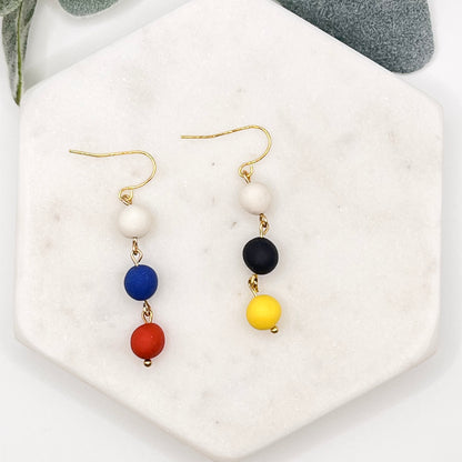 3 Beads | White, Black, & Yellow