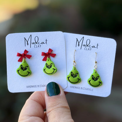 Grinch Dangle Earrings