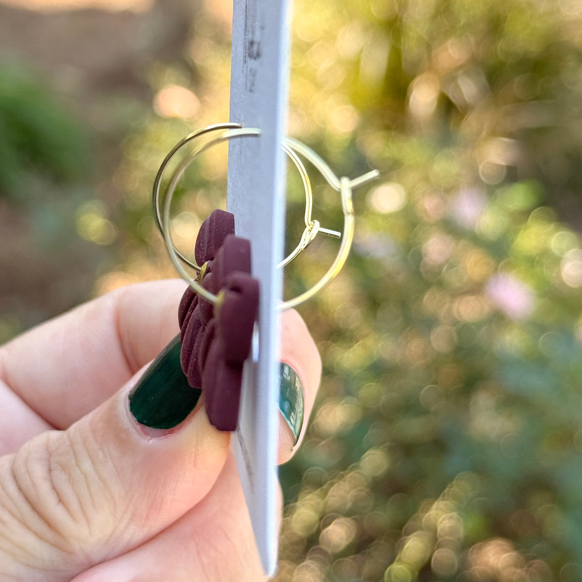 Maroon Bow Earrings | Various Designs
