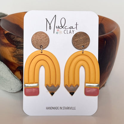 Pencil-Arch Earrings
