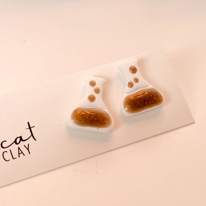 Science Beaker Earrings | Studs