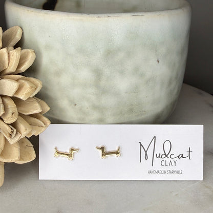 Dachshund Stud Earrings