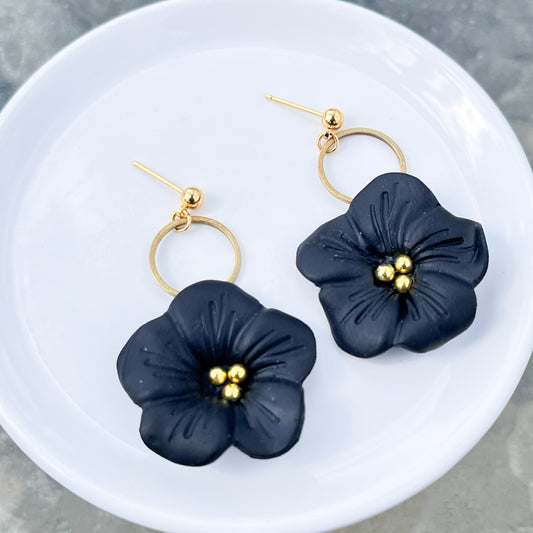 Black and Gold Flowers