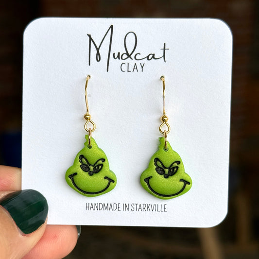 Grinch Dangle Earrings