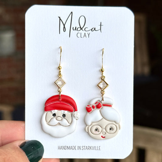 Santa & Mrs. Claus Earrings