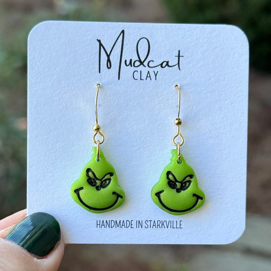 Grinch Dangle Earrings