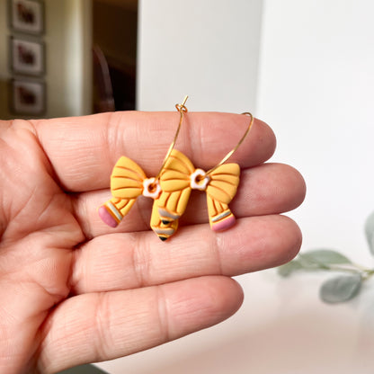Pencil Bow Earrings
