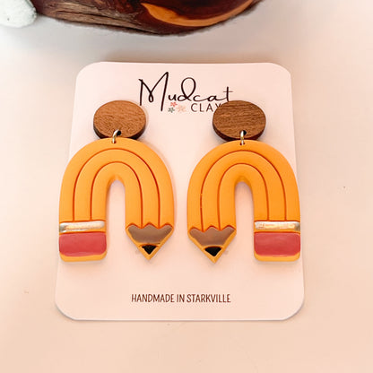 Pencil-Arch Earrings