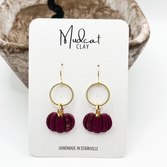 Maroon Pumpkin on Hoop