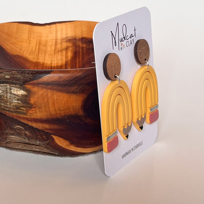 Pencil-Arch Earrings