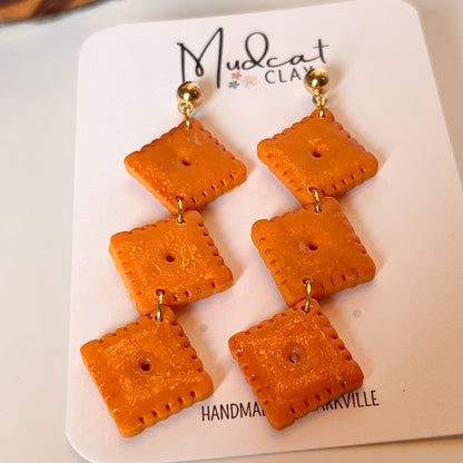 Cheez-It Earring Collection | Studs, Drops, & Dangles